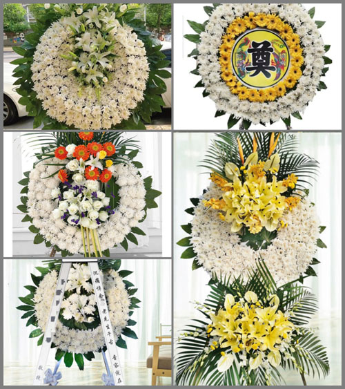 广东梅州市丰顺县八乡山镇银河村花圈速递